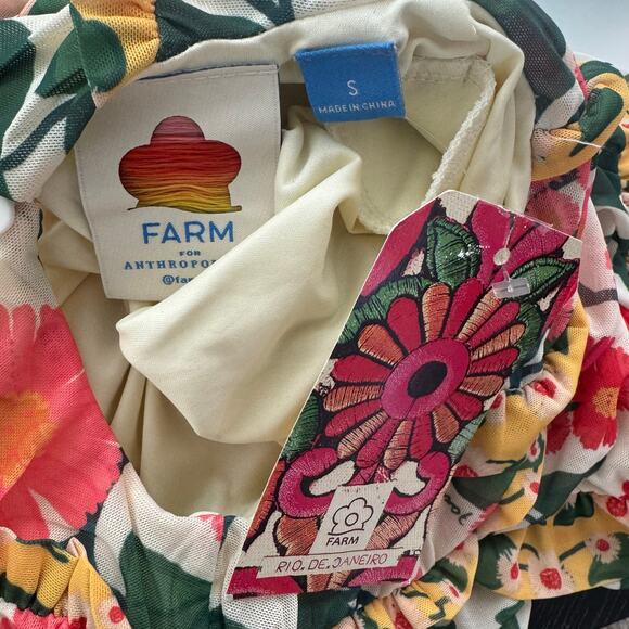 Farm Rio x Anthropologie Puff-Sleeve Fitted Mini Dress - Picture 9 of 9